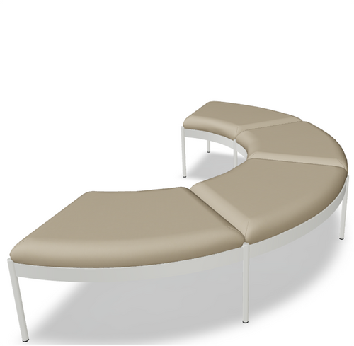 Nora Circular Office Bench NOR501 by MDD Office Furniture