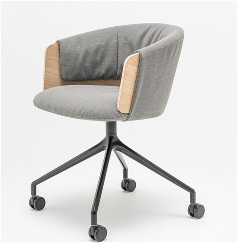 Collar Swivel Chair w/ Castors - CL2P19K by MDD Office Furniture