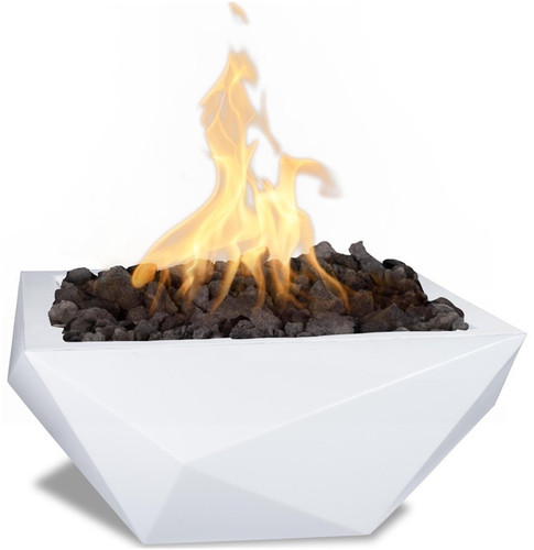 Gladiator Fire Bowl - Powder Coated 24" White by The Outdoor Plus