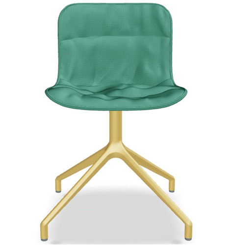 Baltic 2 Soft Duo Fabric Office Chair w/ Swivel Base - BLK5P19 by MDD Office Furniture