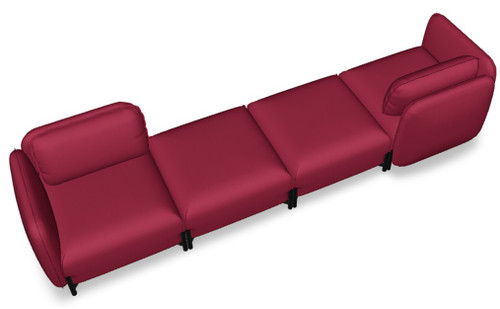 Linka Modular 4-Seater Sofa - LKS11L by MDD Office Furniture
