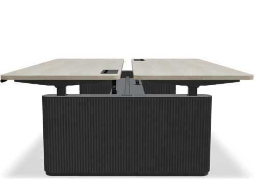 Ogi Drive 47"Twin Motor Sit-Stand Office Bench Desk w/ Felt Panels by BODF712 by MDD Office Furniture