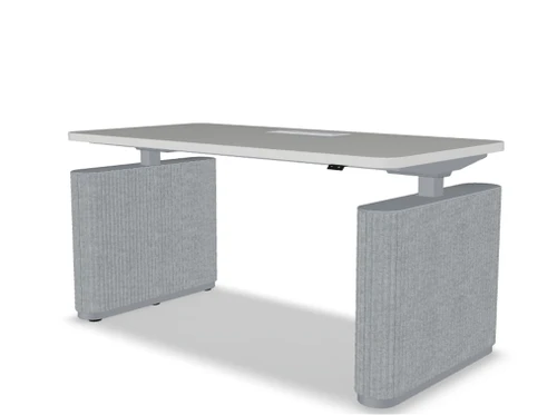 Ogi Drive 55" Electric Sit-Stand Office Bench Desk w/ Felt Panels - BODF56, BODF567 by MDD Office Furniture