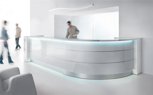 Valde Reception Desk LAV55L, LAV57L, LAV59L by MDD Office Furniture