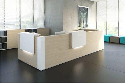 Tera 132" Reception Desk - TRA129 by MDD Office Furniture