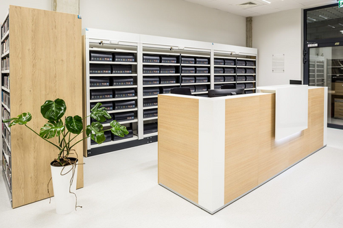 Tera 111" Straight Reception Desk TRA23 by MDD Office Furniture