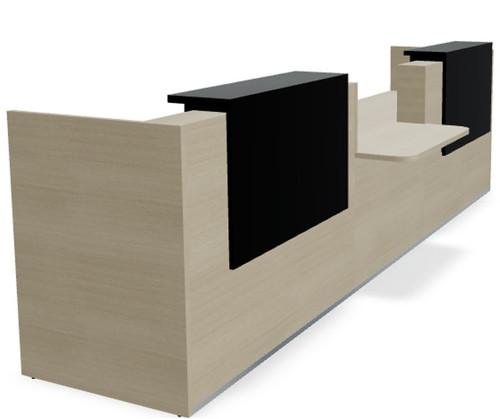 Tera 96" Straight Reception Desk w/ Countertop (ADA Compliant) TRA33 by MDD Office Furniture