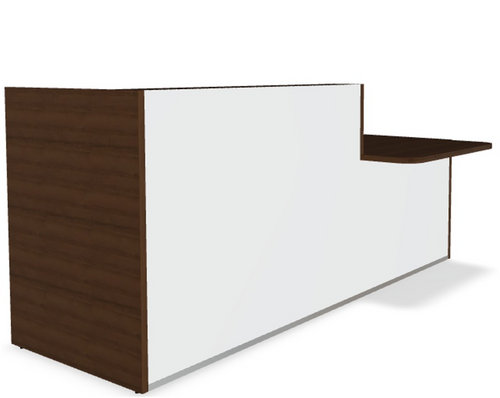 Tera 96" Straight Reception Desk w/ Left Countertop (ADA Compliant) TRA138P by MDD Office Furniture