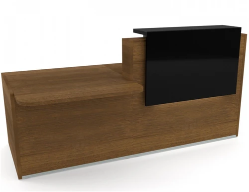 Tera 80" Straight Reception Desk w/ Right Countertop (ADA Compliant) TRA36L by MDD Office Furniture