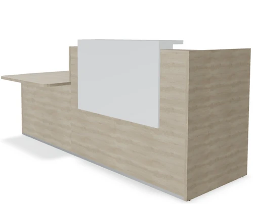 Tera 96" Straight Reception Desk w/ Right Countertop (ADA Compliant) TRA38L by MDD Office Furniture