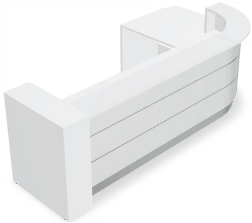 Valde 118" Corner Reception Desk w/ Left Countertop (ADA Compliant) LAV1581L by MDD Office Furniture