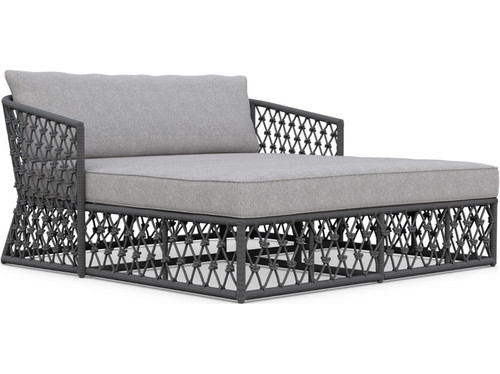 Amelia Ash Rope Daybed Lounge + Moon Cushion by Azzurro Living