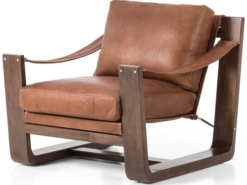 Cesar Accent Chair - Heirloom Sienna Leather by Four Hands