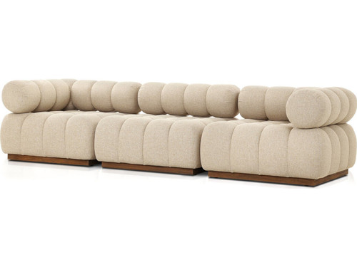 Roma Outdoor 3-PC Sectional Sofa - Hayes Cream by Four Hands