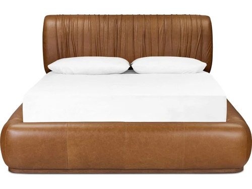 Ronaldo King Bed - Sonoma Chestnut Leather by Four Hands