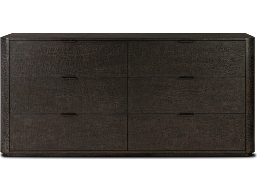 Stenson 6 Drawer Dresser - Dark Tamo Ash Veneer by Four Hands