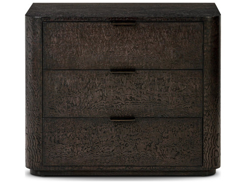Stenson 3 Drawer Nightstand - Dark Tamo Ash Veneer by Four Hands
