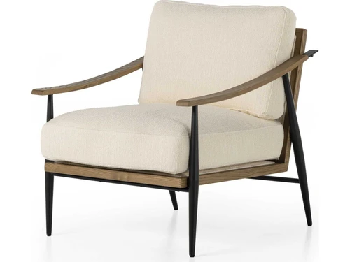 Kennedy Chair - Kerbey Ivory Performance Fabric by Four Hands