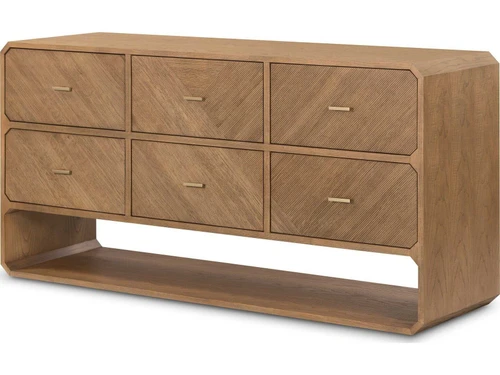 Caspian 6 Drawer Dresser - Natural Ash Veneer by Four Hands