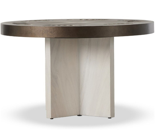 Poker Table - Aged Metal by Four Hands