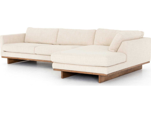 Everly 2-PC RAF Sectional Sofa 70" - Irving Taupe Performance Fabric by Four Hands