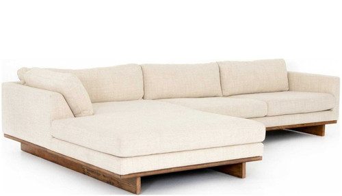 Everly2-PC LAF Sectional Sofa 86" - Irving Taupe Performance Fabric by Four Hands