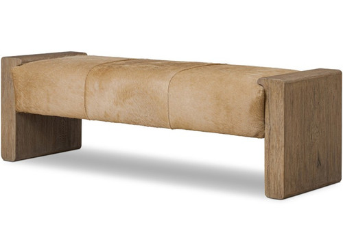 Knox Accent Bench - Light Hair on Hide by Four Hands