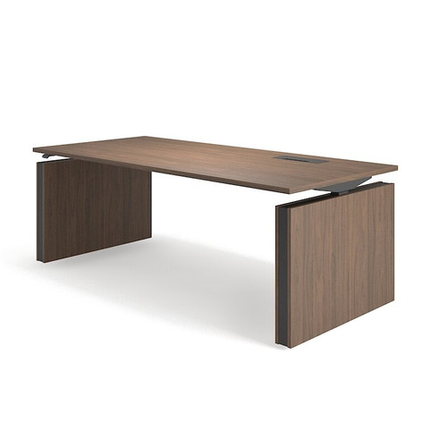 Motion Electric Sit-Stand Executive Desk DRA200 (R/H) Grommet & Wire Management by Narbutas
