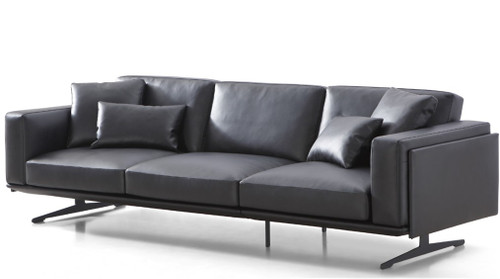 Henry Sofa (Black PPM-S Leatherette (502-40) by sohoConcept
