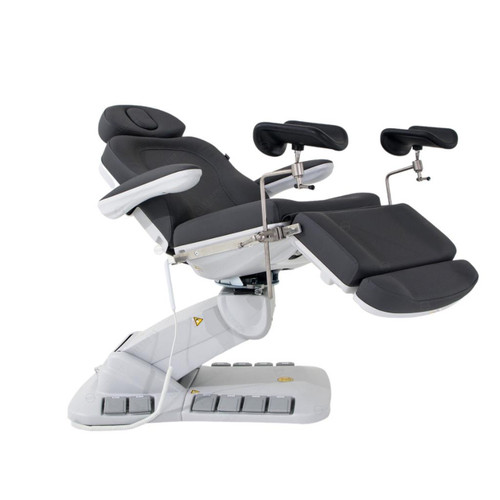 Deluxe Medi Spa Chair w/ Stirrups 2246EBS by Silverfox