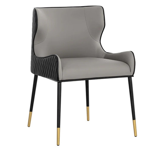 Gianni Dining Chair (Dillon Stratus + Dillon Black) by Sunpan Modern Home