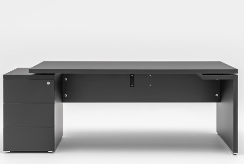 Mito Fenix Executive Desk w/ Pedestal (Fingerprint Proof) MITF3KDL, MITF4KDL (Left Pedestal) by MDD