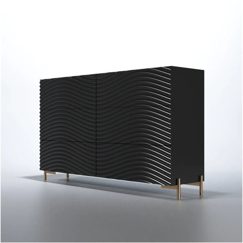 Wave Double 6 Drawer Dresser by ESF Furniture