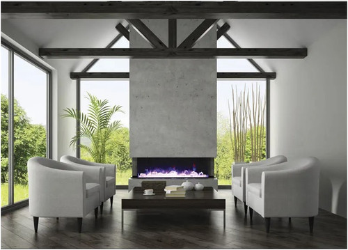 True-View 53" XL Deep Smart Electric Fireplace by Amantii