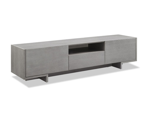 Noah TV Unit in gray high gloss finish by Whiteline Modern Living 1