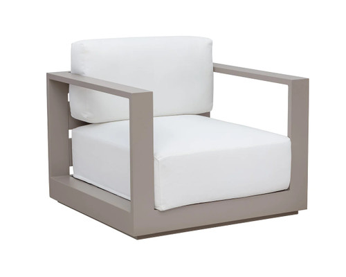 Tavira Outdoor Armchair  - Stinson White 130 - by Sunpan Modern Home