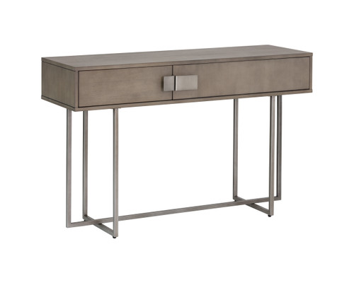 Jade Console Table (Antique Silver - Ash Grey) by Sunpan Modern Home
