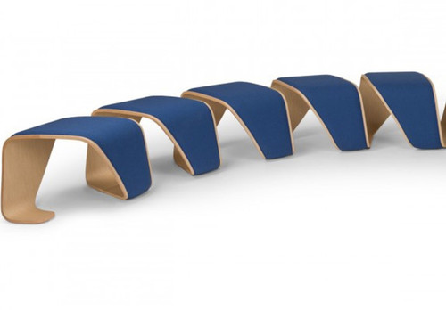 DNA CURVED BENCH - UPHOLSTERED - 5 SEATER