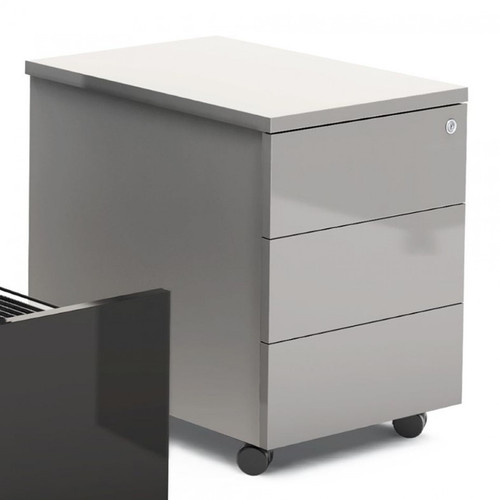 Gloss Mobile Pedestal w/ 3 Drawers - SLD13HT by MDD Office Furniture