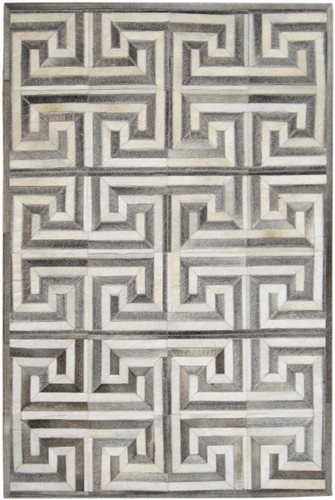 Geometric Cowhide Area Rug MH-277 by Madison's Inc.