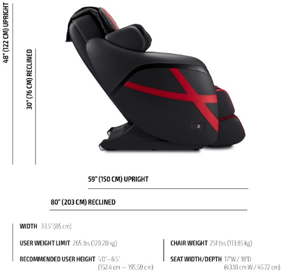 X77 MASSAGE CHAIR by XChair ModEnvy Furnishings