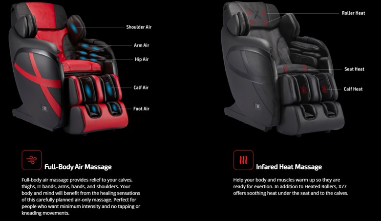 X77 Massage Chair By X Chair Mod Envy Furnishings