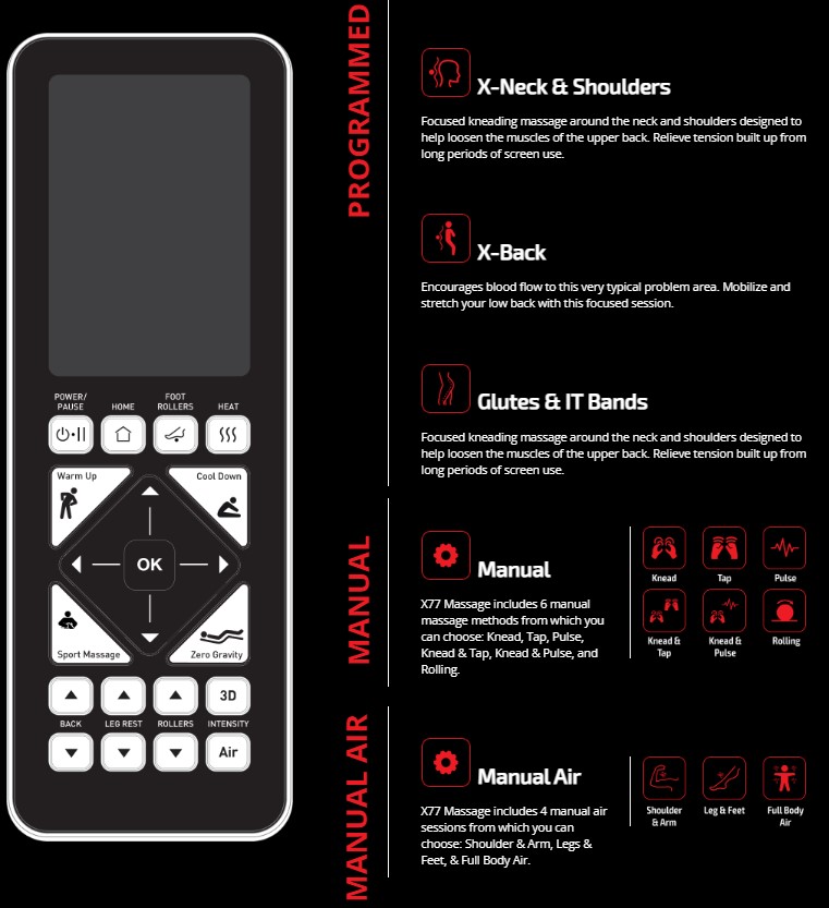 X77 MASSAGE CHAIR by XChair ModEnvy Furnishings