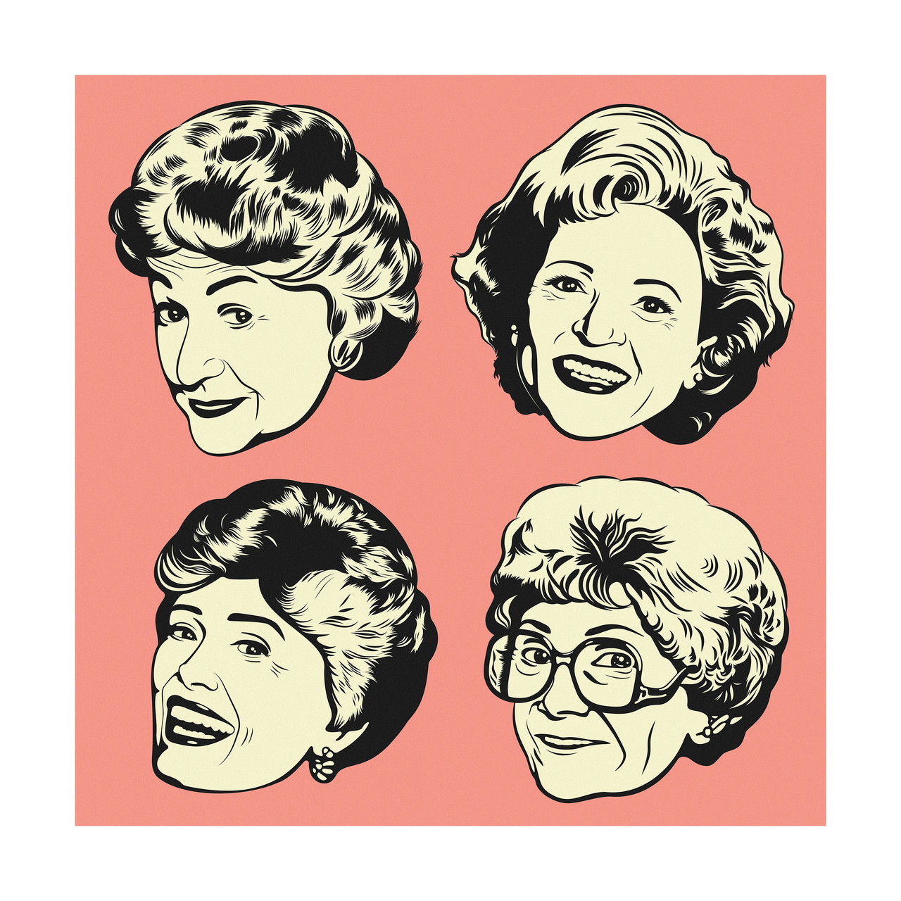 golden girls art golden girls poster print dorothy rose blanche