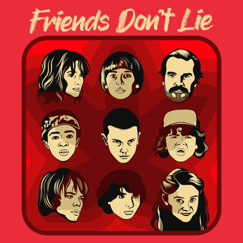 STRANGER THINGS - FRIENDS DON'T LIE (V2) - Short-Sleeve Unisex T-Shirt