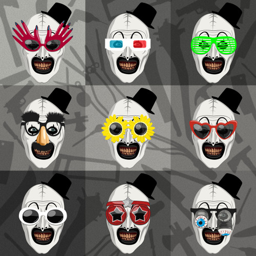 "(Pop) Art the Clown" (B&W)