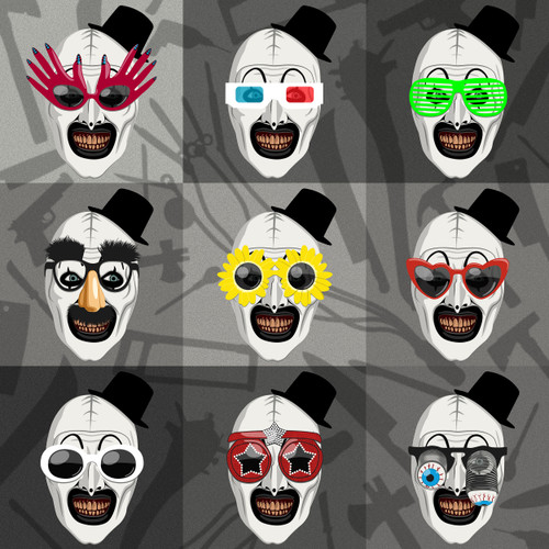 "(Pop) Art the Clown" (B&W)