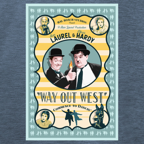 LAUREL & HARDY - WAY OUT WEST - Short-Sleeve Unisex T-Shirt