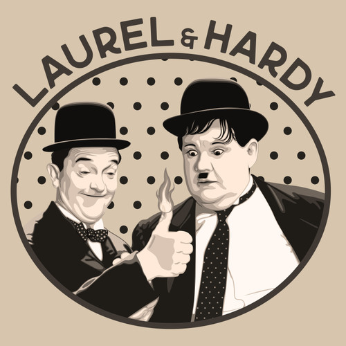 LAUREL & HARDY - Short-Sleeve Unisex T-Shirt