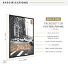 MCS Trendsetter 24x32 Poster Frame, Black High-Gloss Photo Frame for Wall-Mounted Vertical or Horizontal Display